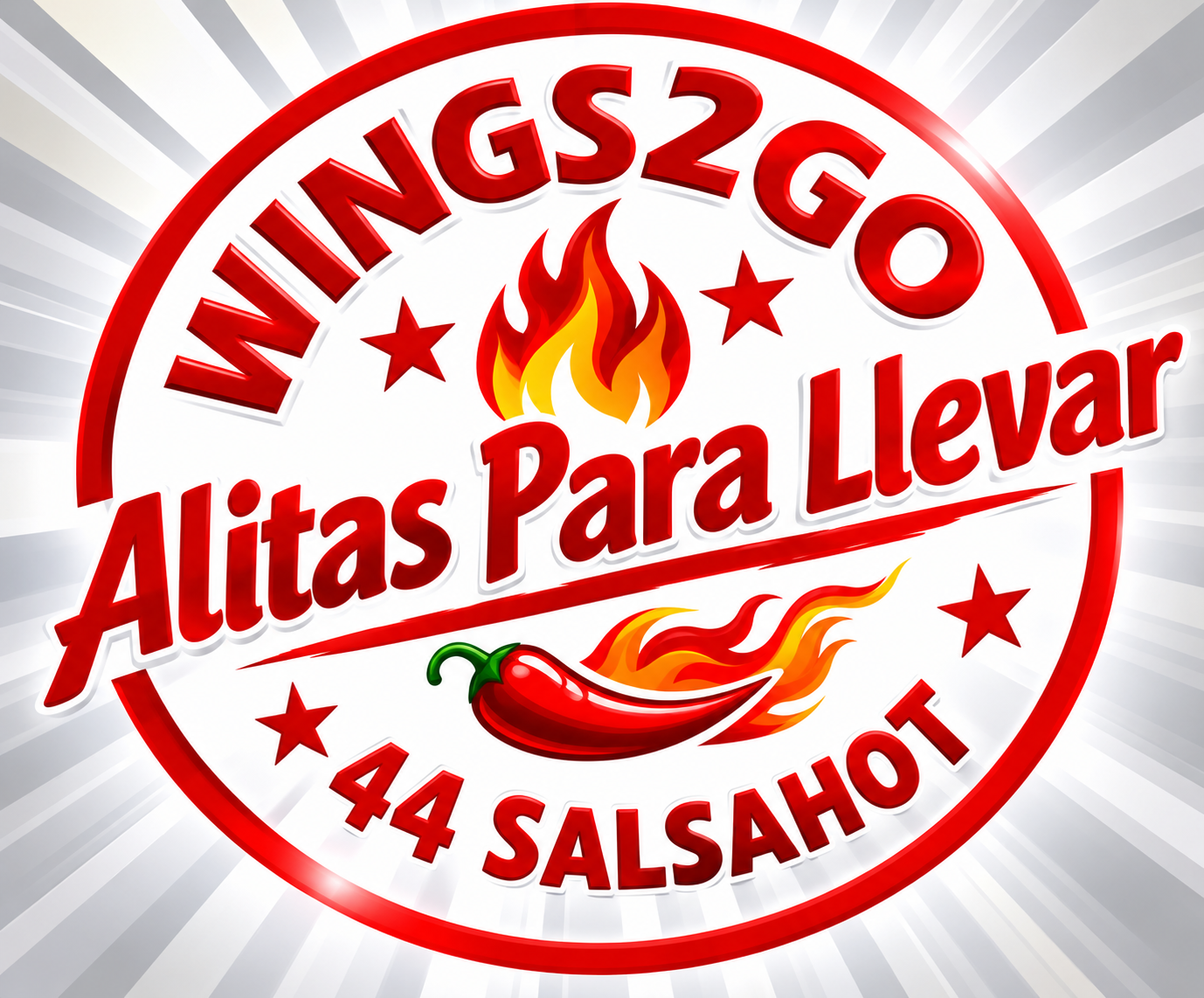 Wings2Go - Alitas para llevar - 44 SalsaHot